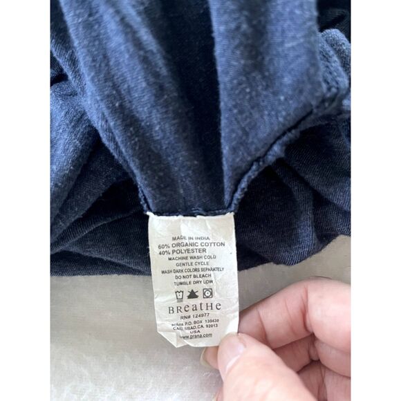 Mens Prana Navy Blue Collared Polo Cotton Tee Shirt Size XL - Picture 5 of 8